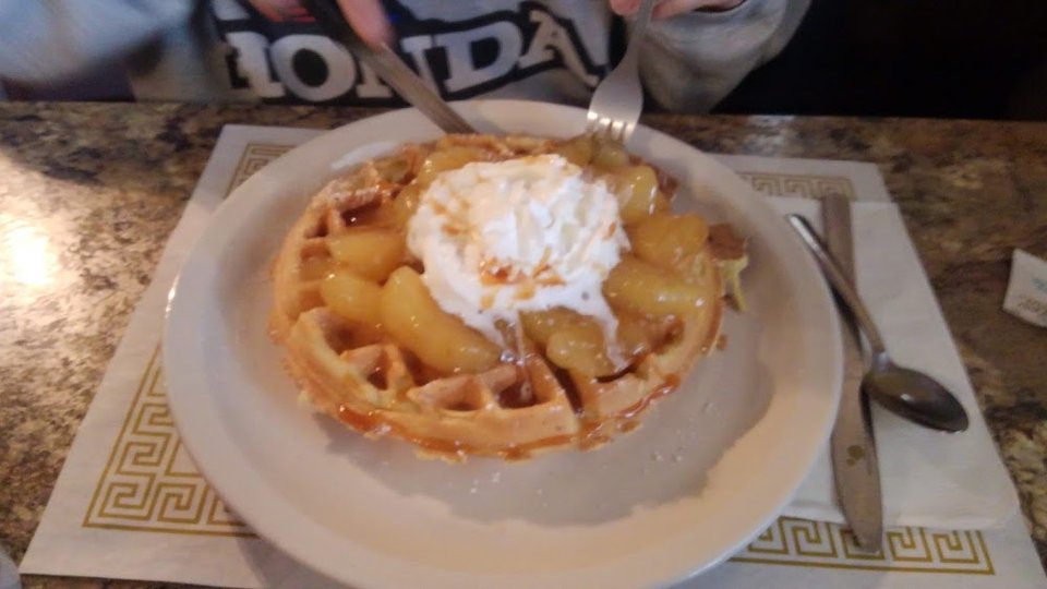 Caramel Apple Waffle